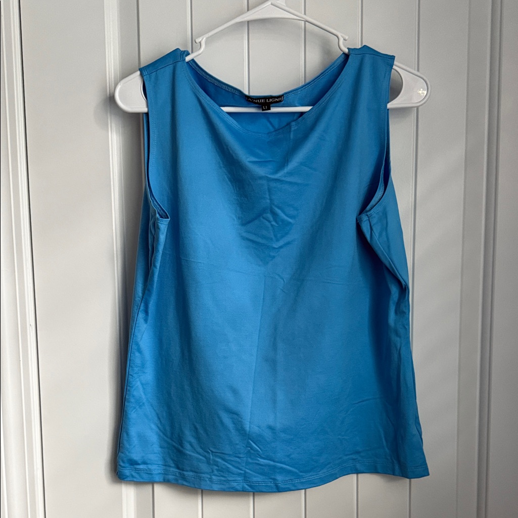 Vibrant Blue Sleeveless Tank Top